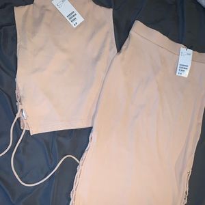 H&M two piece skirt set